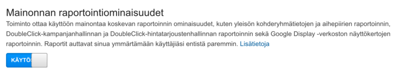 Verkkosivuston virheilmoitus, jossa on sininen 