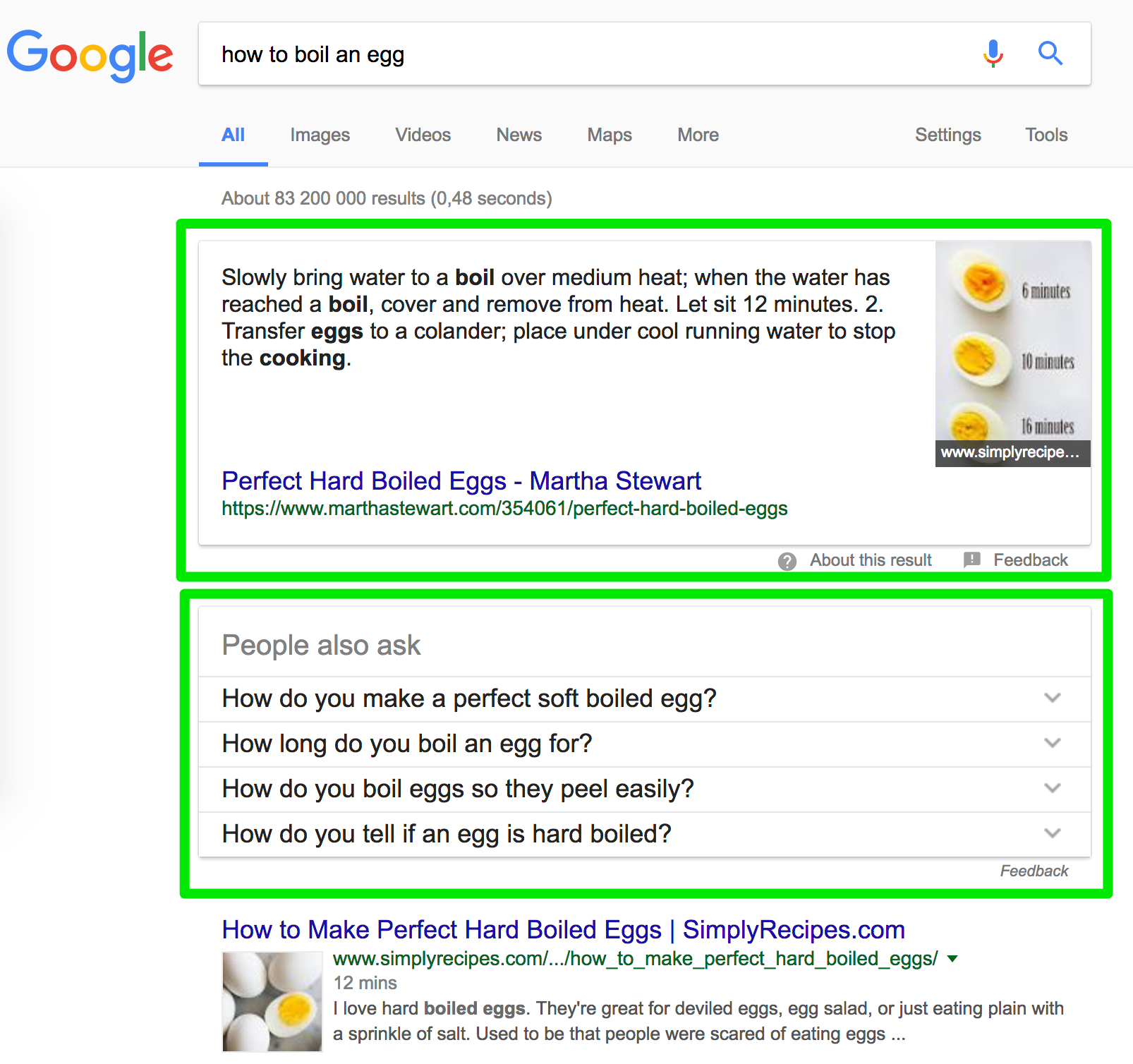 Google-hakutulokset haulle 