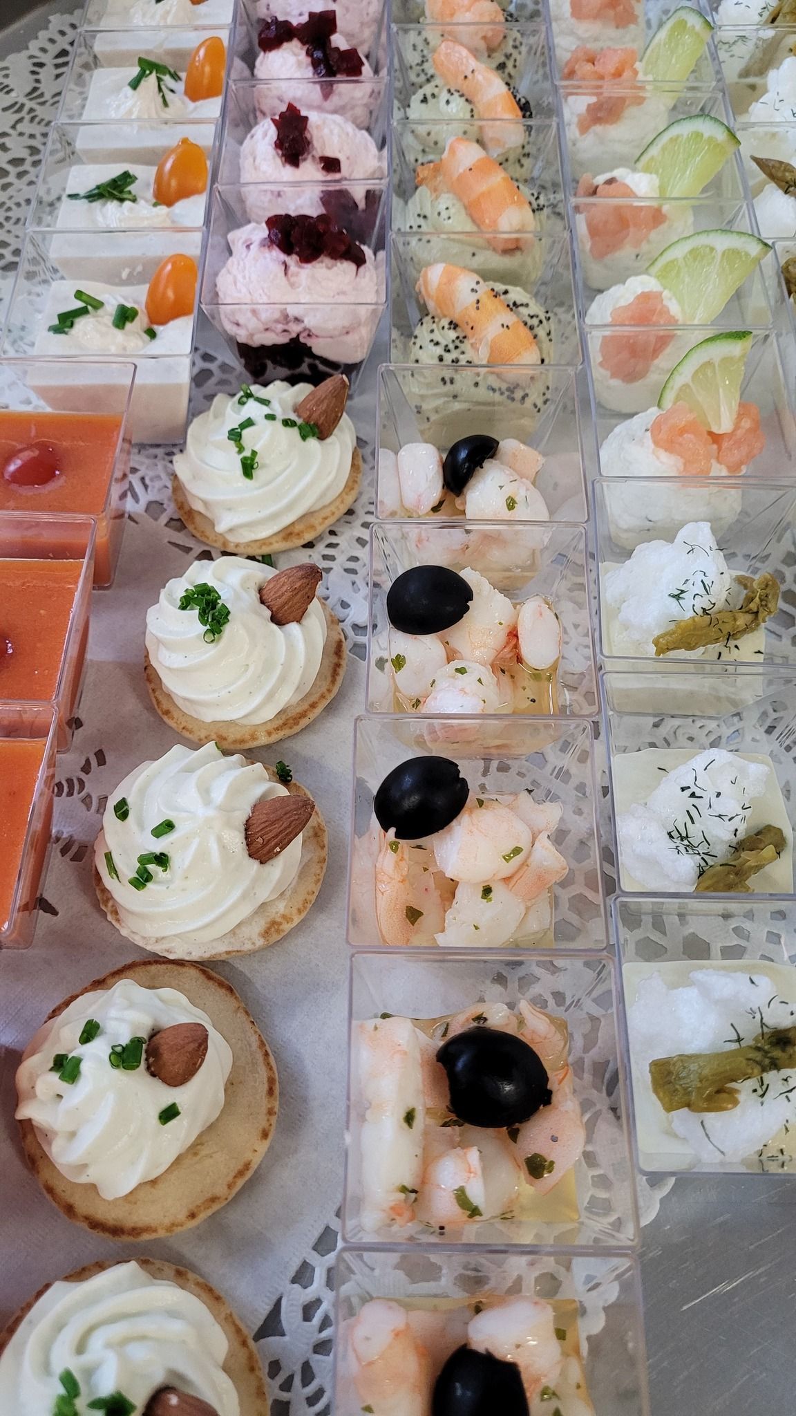 Différentes sortes de verrines