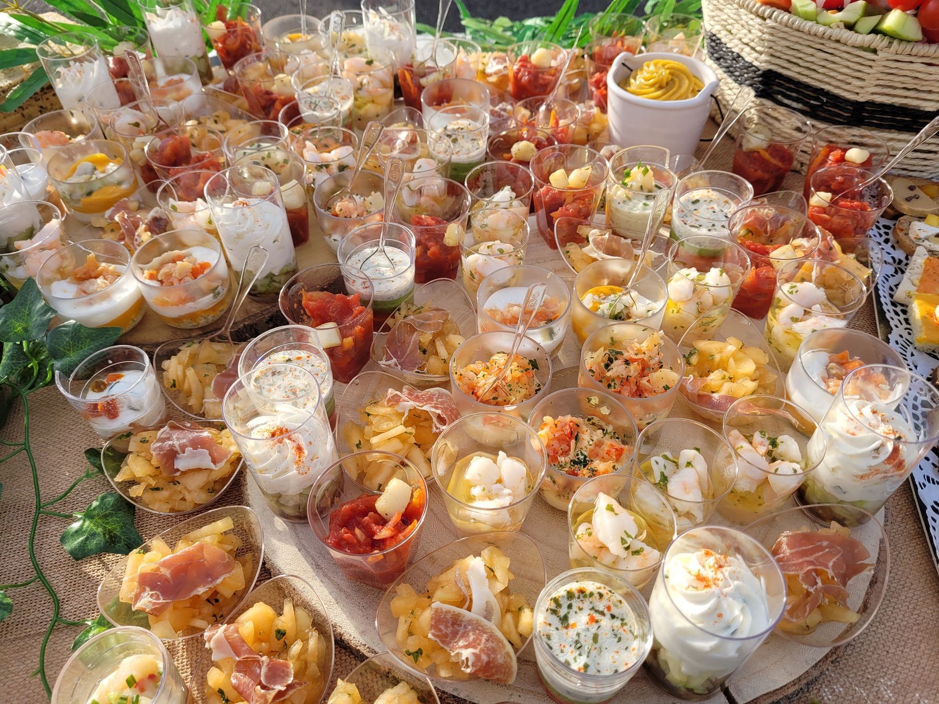 Grande table de buffet apéritif