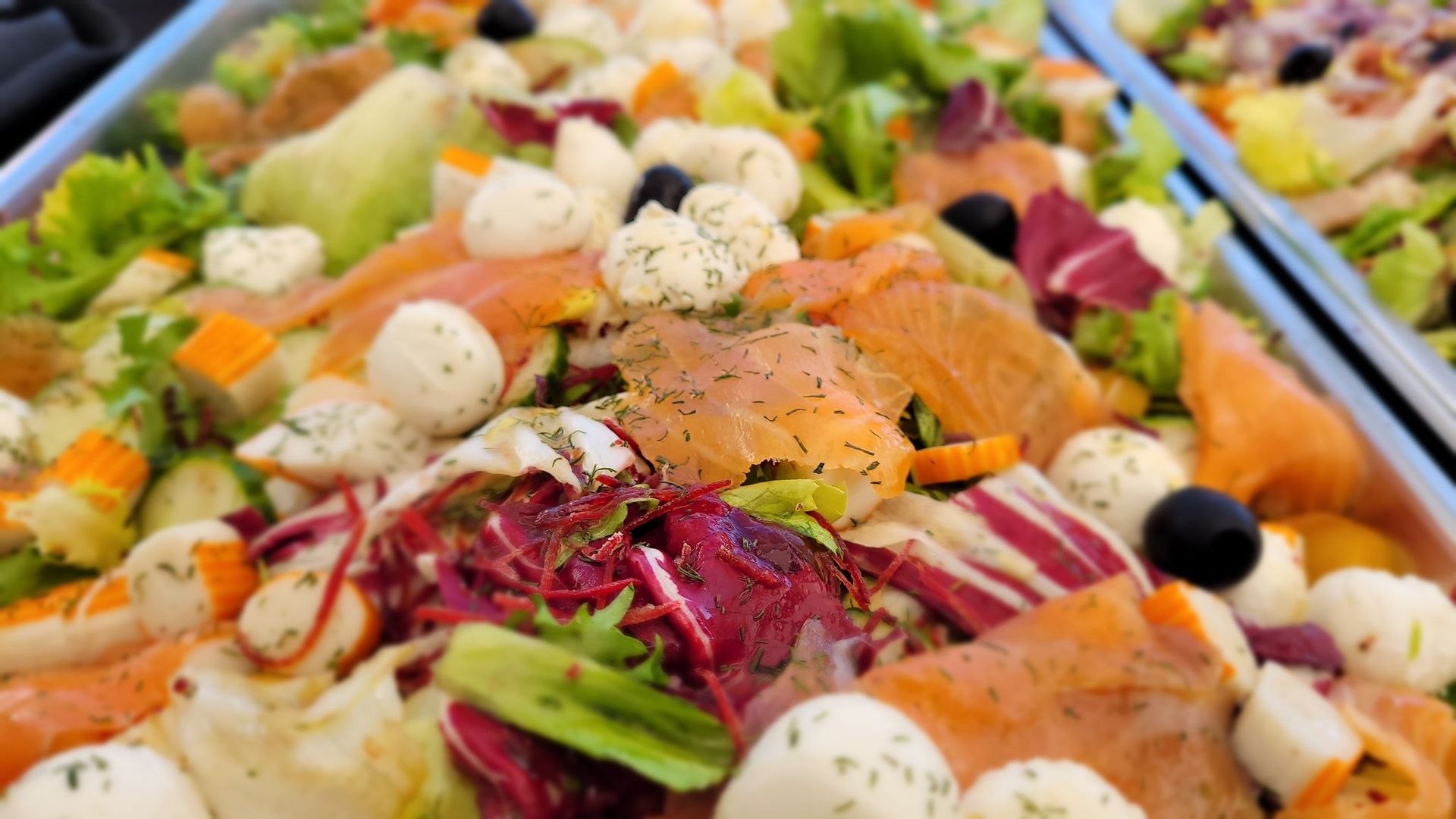 Salade composée au saumon