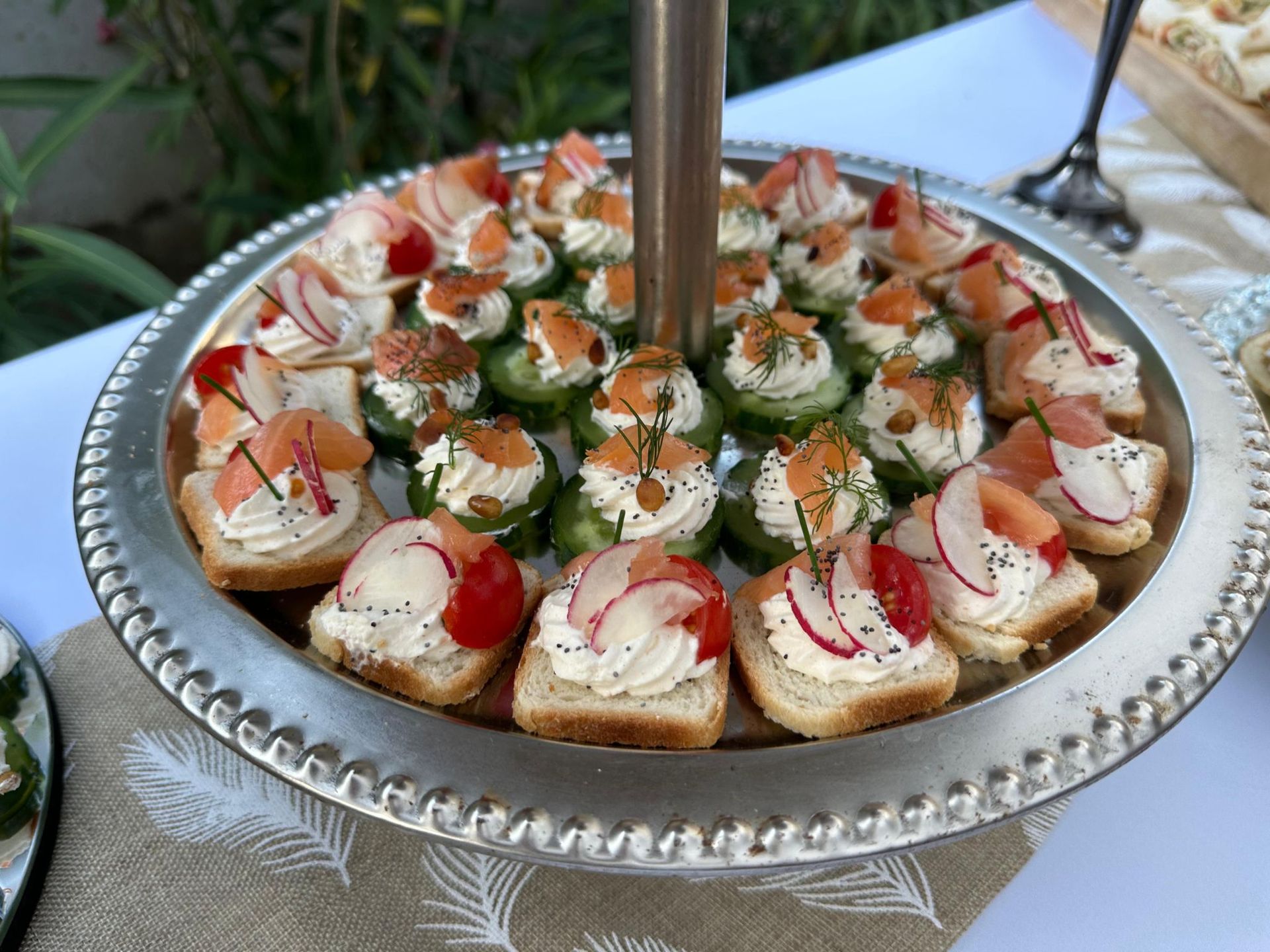 Toasts de saumon et crème