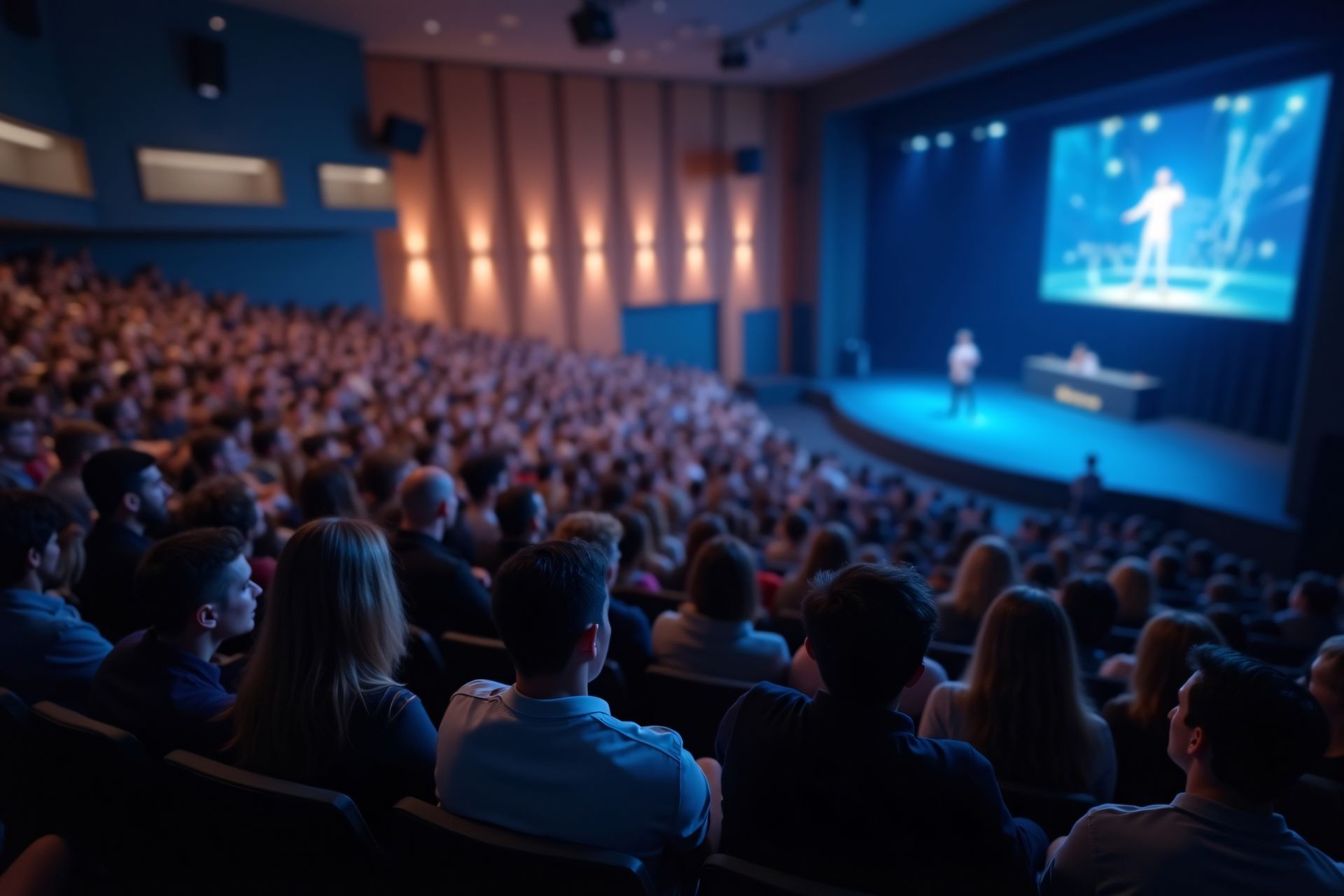 Conférence dans un amphithéâtre