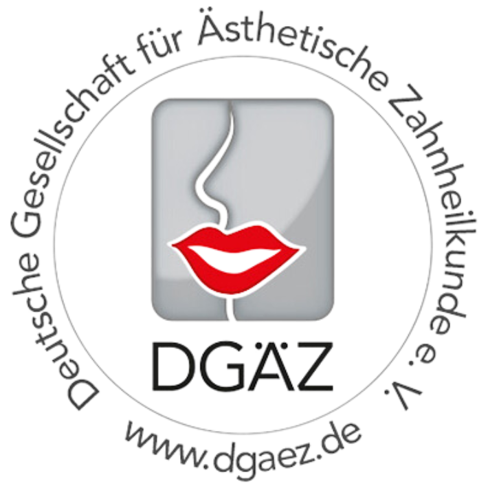 A logo for deutsche gesellschaft fur ästhetische zahnheilkunde e.v.