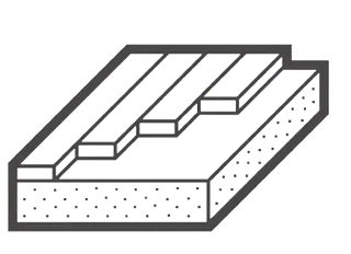 Un dibujo en blanco y negro de un teclado de piano.