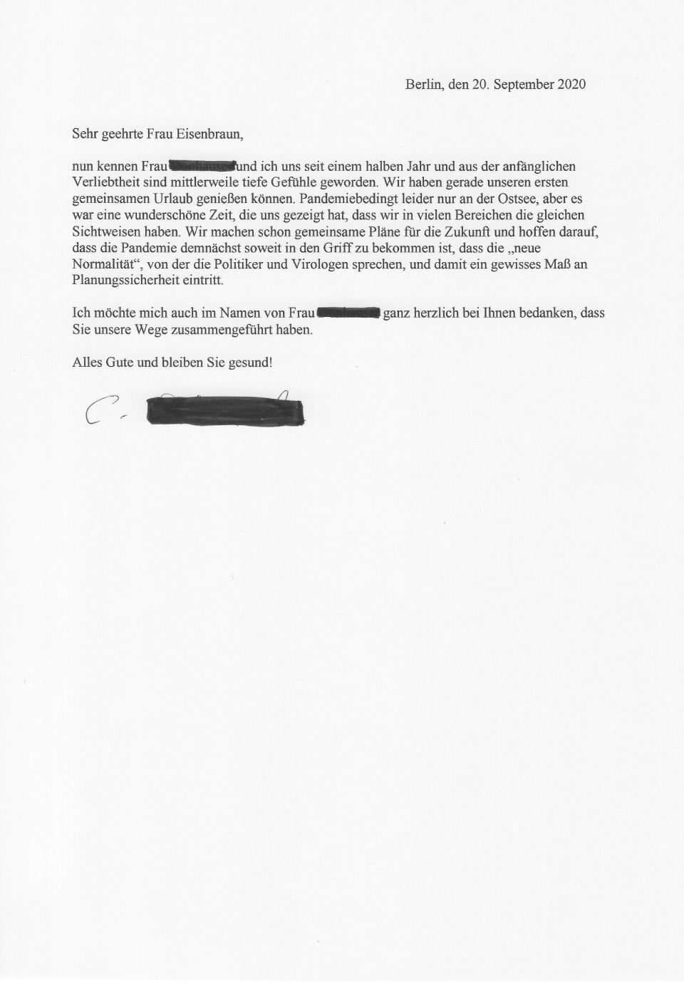 Referenzschreiben, Ingrid Mack partner for you