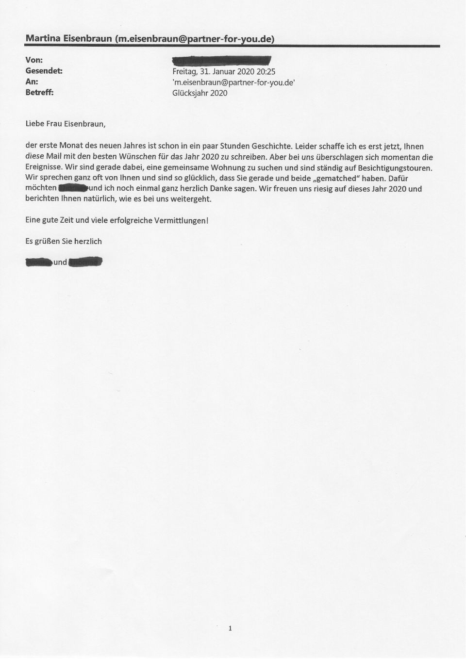 Referenzschreiben, Ingrid Mack partner for you