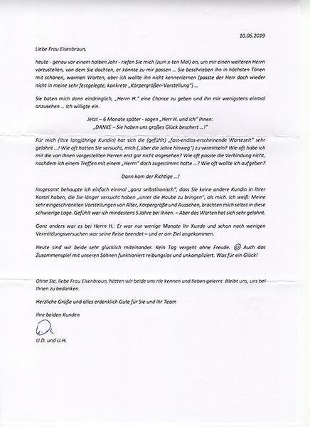 Referenzschreiben, Ingrid Mack partner for you