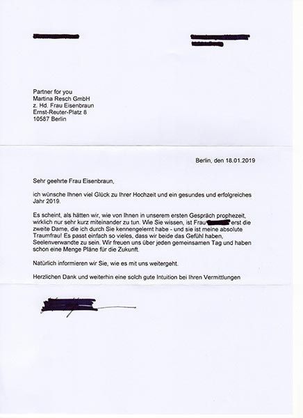 Referenzschreiben, Ingrid Mack partner for you