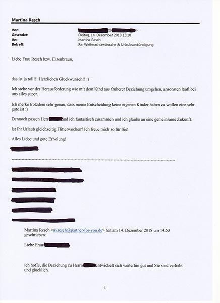 Referenzschreiben, Ingrid Mack partner for you