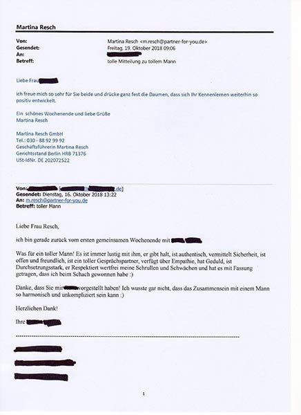 Referenzschreiben, Ingrid Mack partner for you