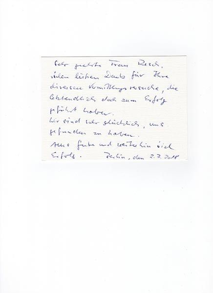 Referenzschreiben, Ingrid Mack partner for you