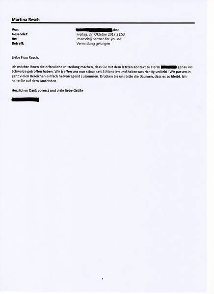 Referenzschreiben, Ingrid Mack partner for you