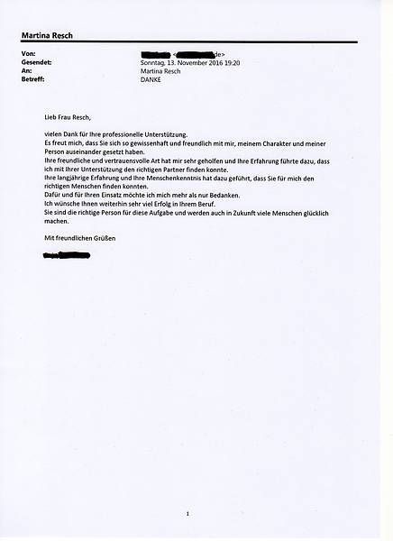 Referenzschreiben, Ingrid Mack partner for you