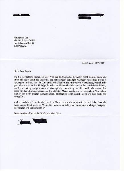 Referenzschreiben, Ingrid Mack partner for you