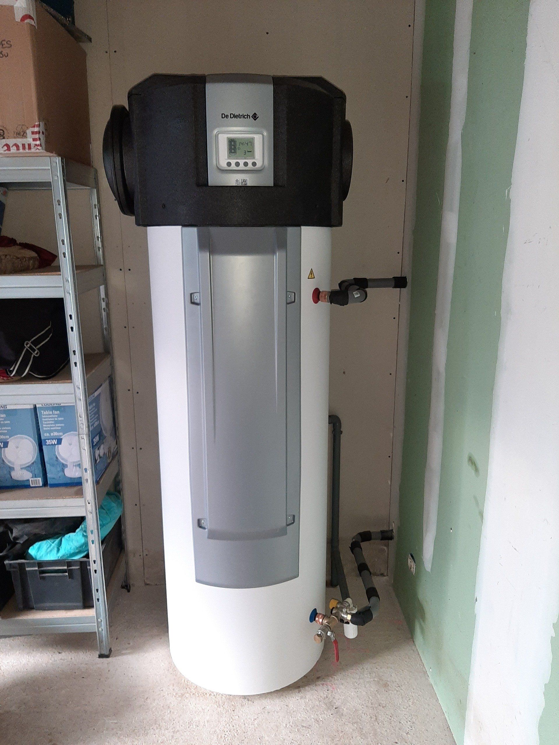 Installation de ballon thermodynamique