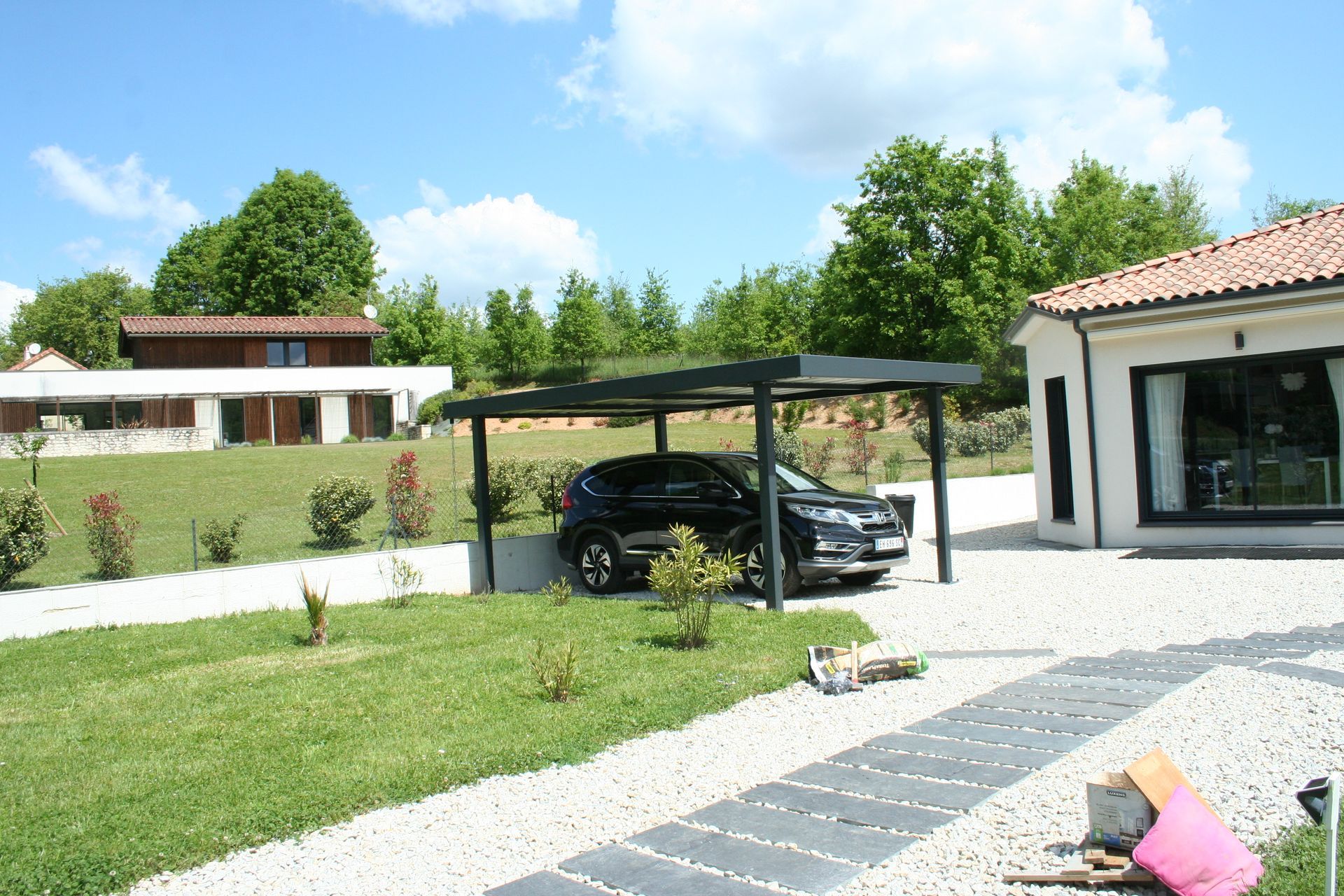 carport aluminium noir