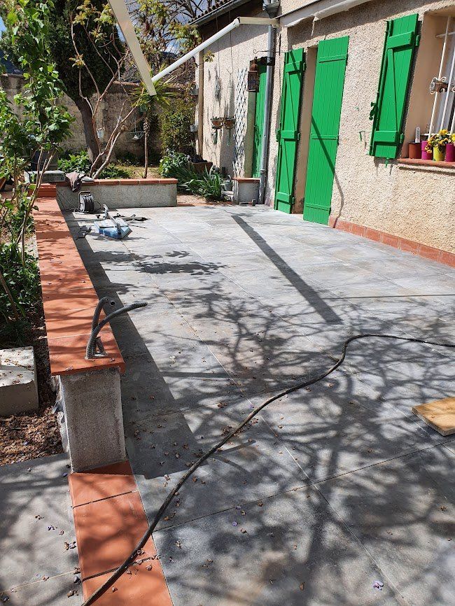 Finalisation de la terrasse