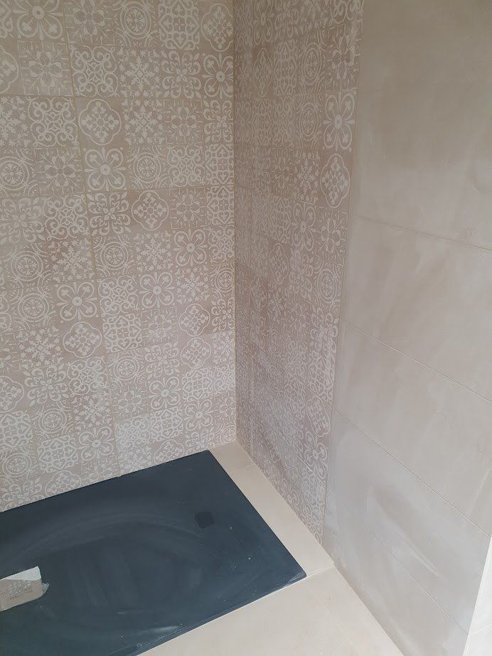 Mosaïque dans une douche