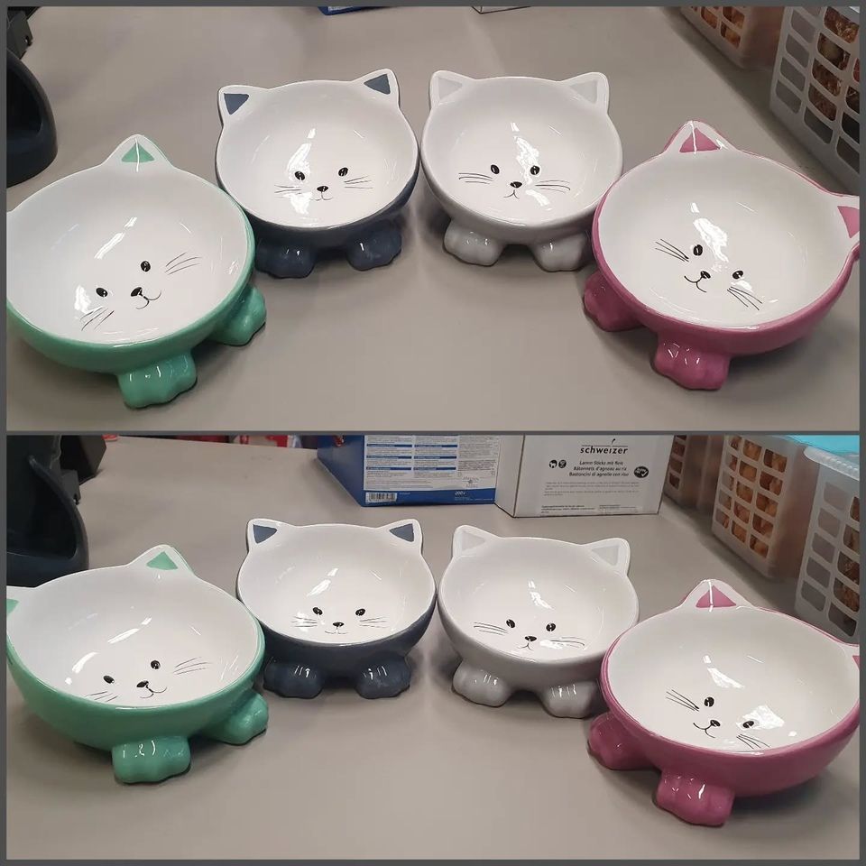 Ciotole per gatti a forma di gatto
