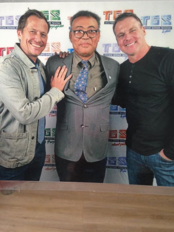 Le Professeur Soutarson et l'acteur Corin Nemec