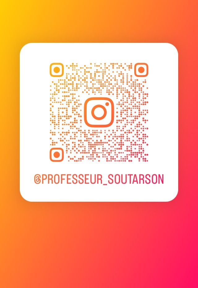Instagram du Professeur Soutarson Ph.D.