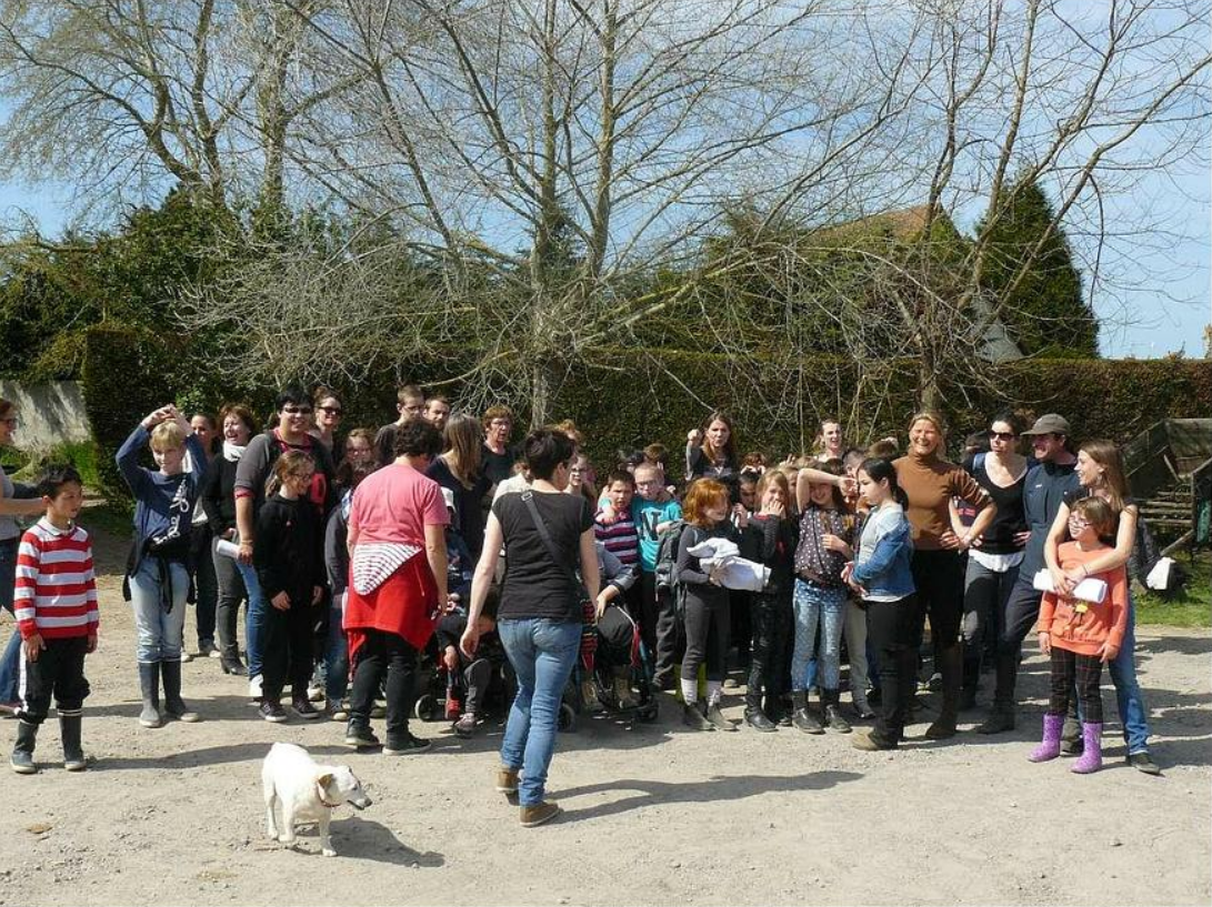 Groupe de personnes en situation d'handicap