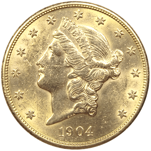 20 Dollars Etats Unis Liberty avers