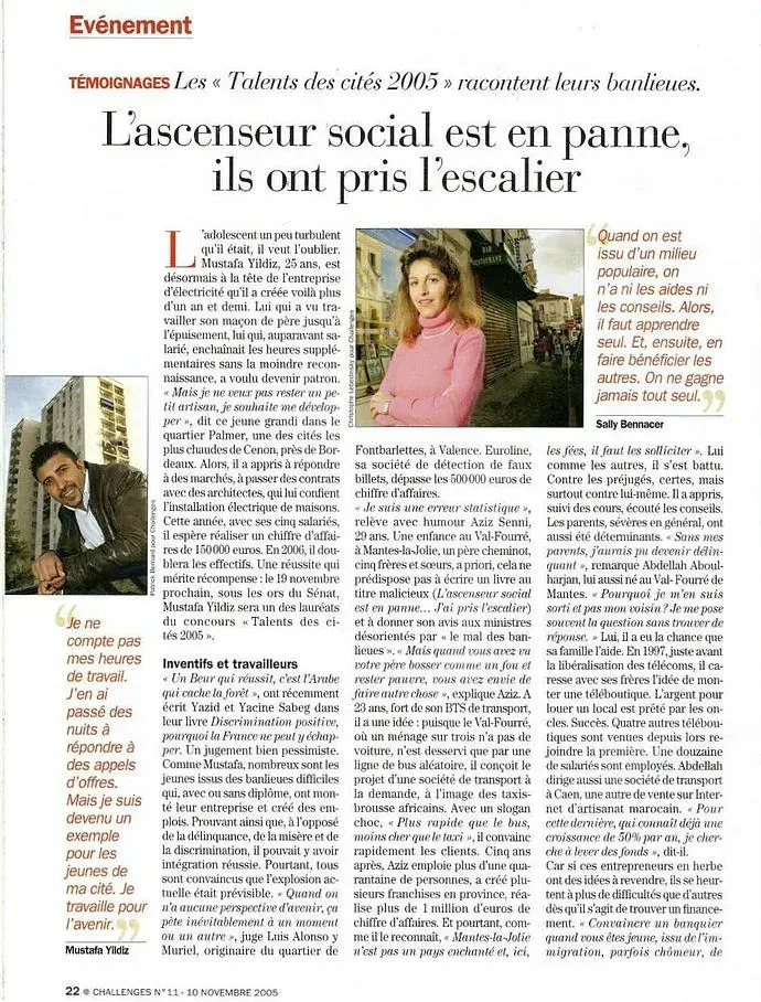 Article qui retrace le parcours de la dirigeante de Art and Blind