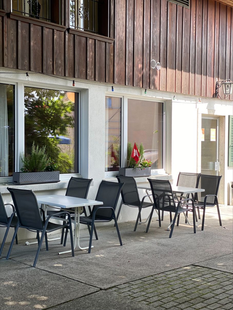 Restaurant mit Aussensitzplätze - Restaurant Lamm in Lommiswil