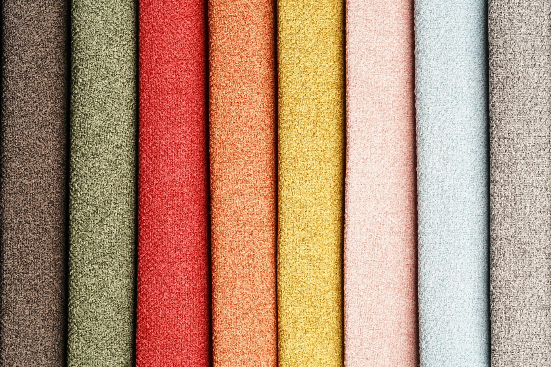 Tissus de différentes couleurs