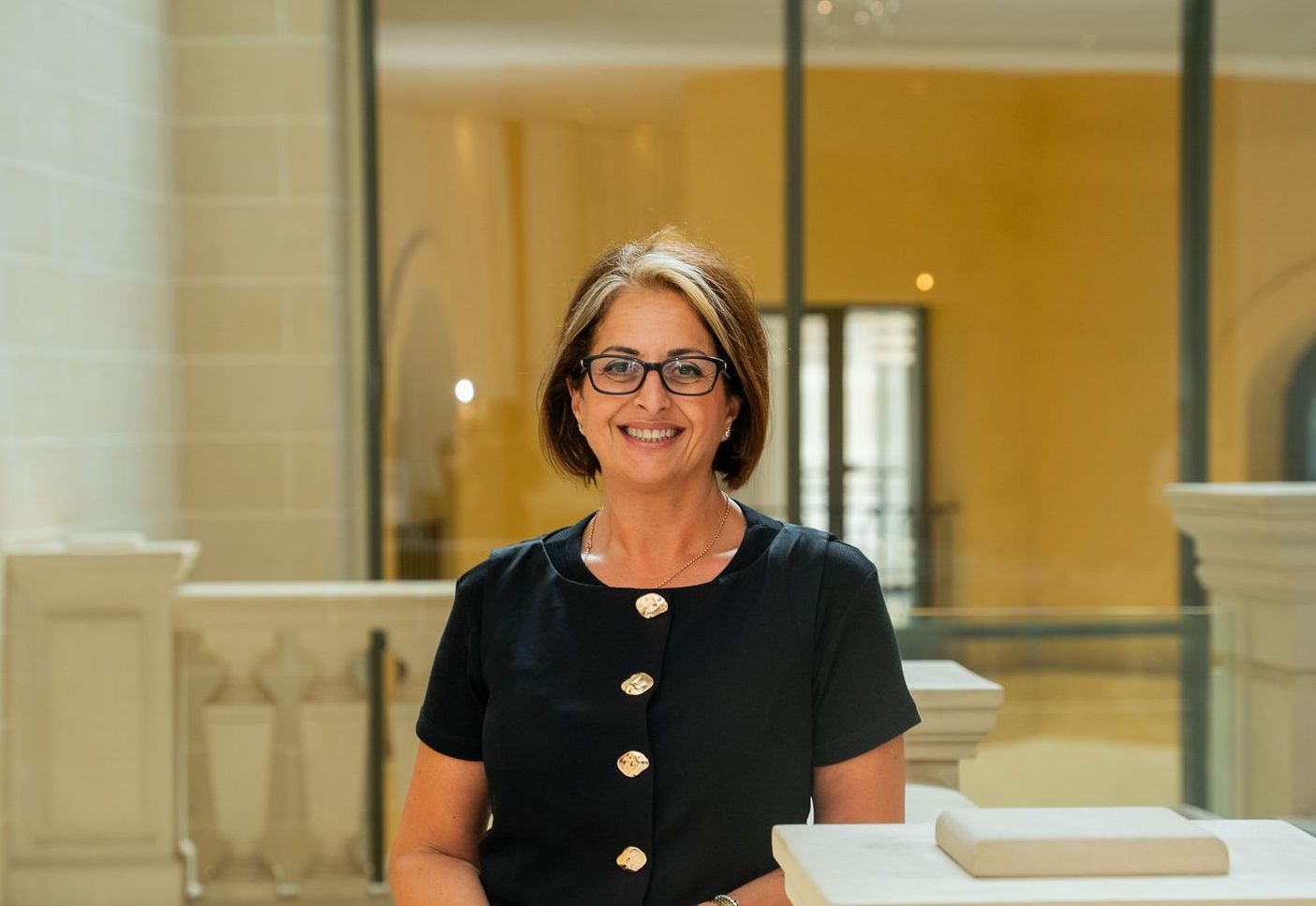 Advantage CEO, Julia Lo Bue-Said OBE features in a relaxed style at the Advantage annual conference in Malta