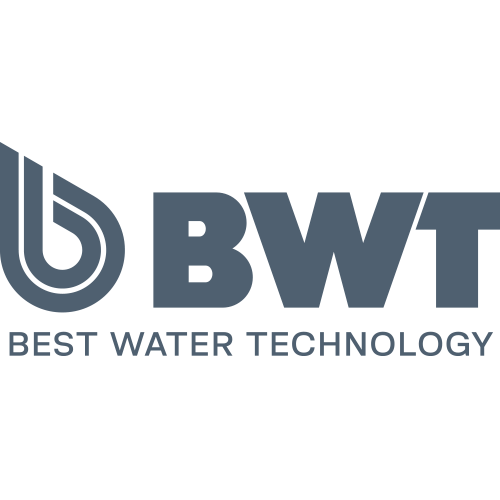 Auf weißem Hintergrund ist ein Logo für BWT Best Water Technology abgebildet.