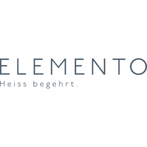 Das Wort Elemento steht auf weißem Hintergrund