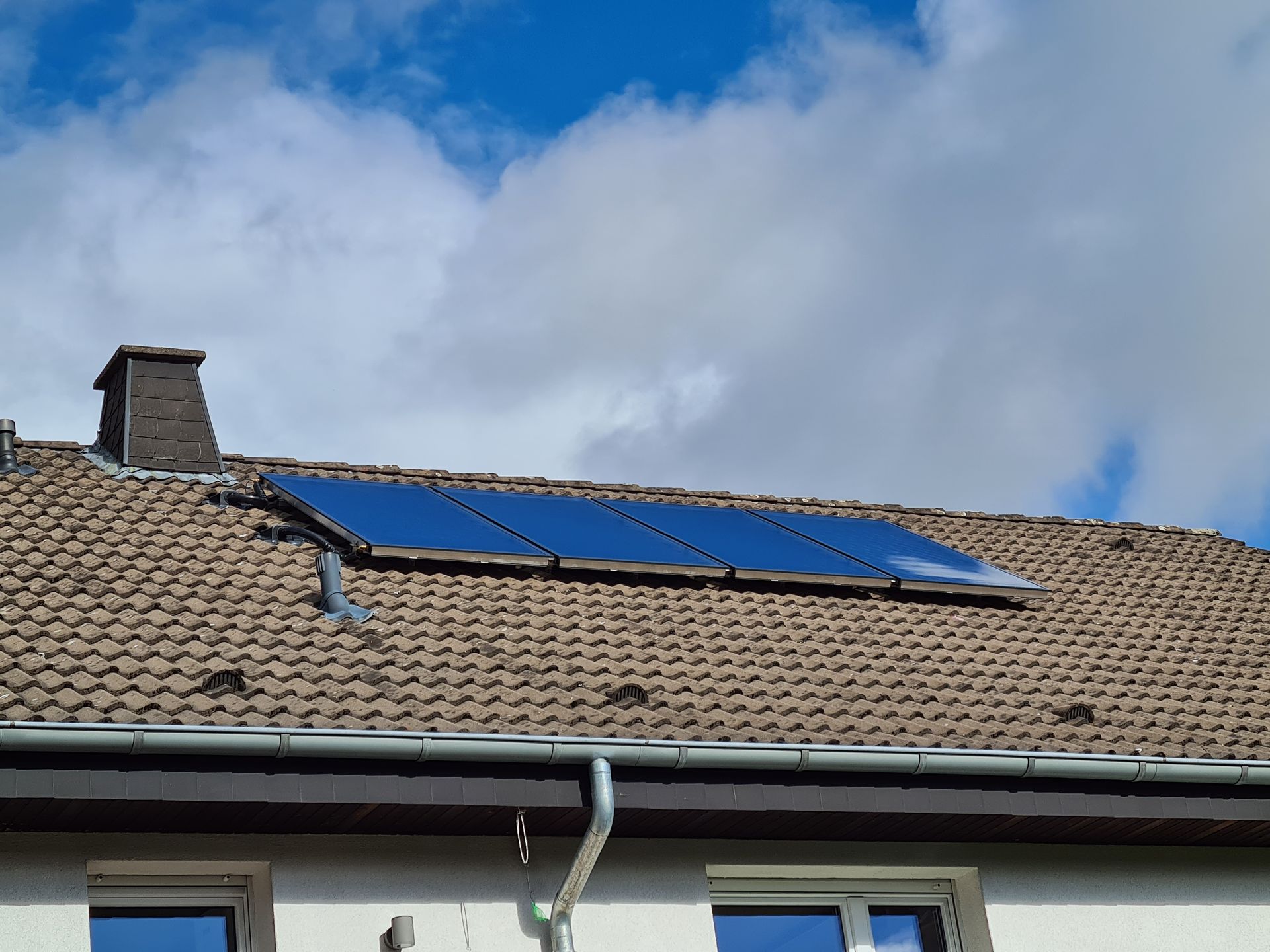 Solaranlage auf Einfamilienhaus