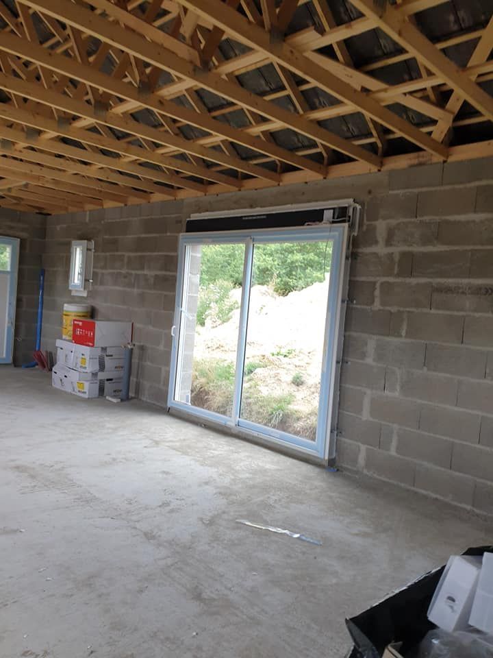 Création d'une ouverture pour baie vitrée