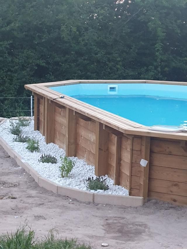 Création de bord de piscine hors sol