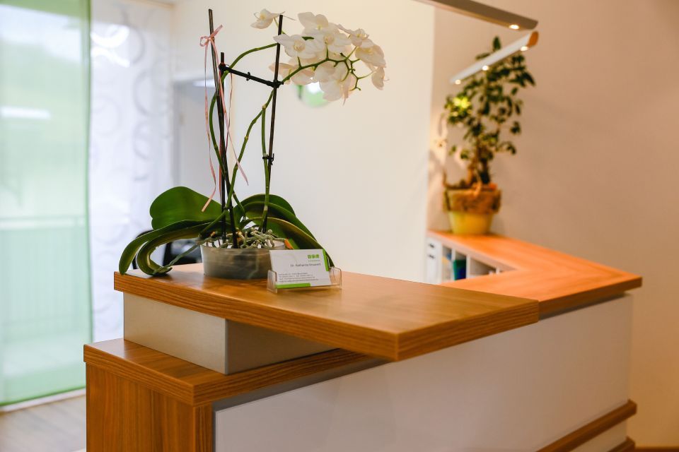 Rezeption, Zahnarztpraxis Dr. Krausert