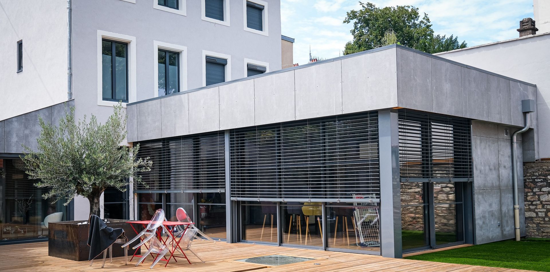 Brise-soleil sur baies vitrées