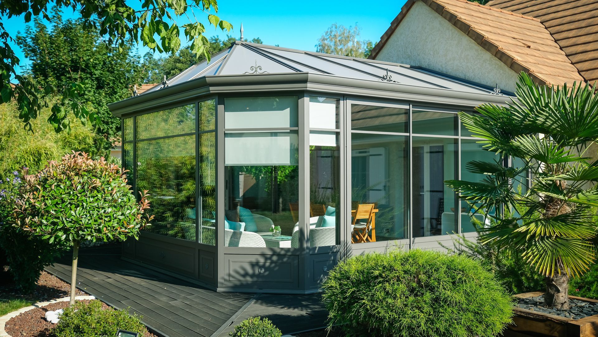 Stores intérieurs pour une véranda