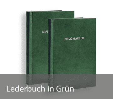 Lederbuch Grün