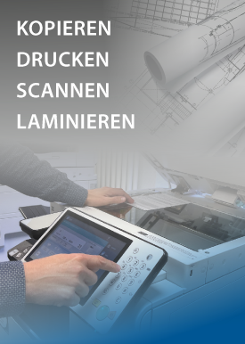 Kopieren, Drucken, Scannen, Laminieren.