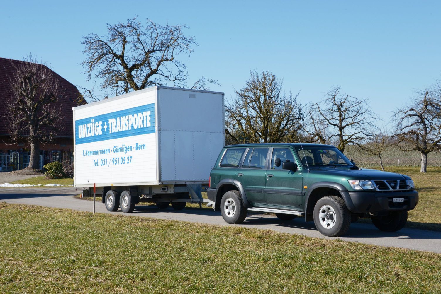 Transport mit Anhänger - ABC Umzüge GmbH in Gümligen