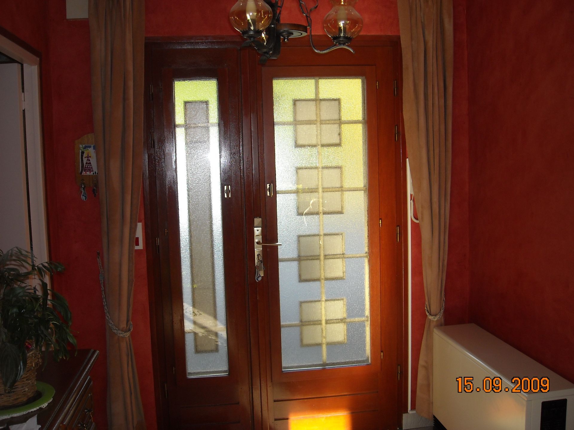 Porte d'entrée avec vitrage