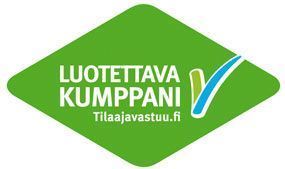 Luotettava kumppani -logo