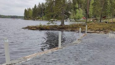 Pihan kivilaatoitus