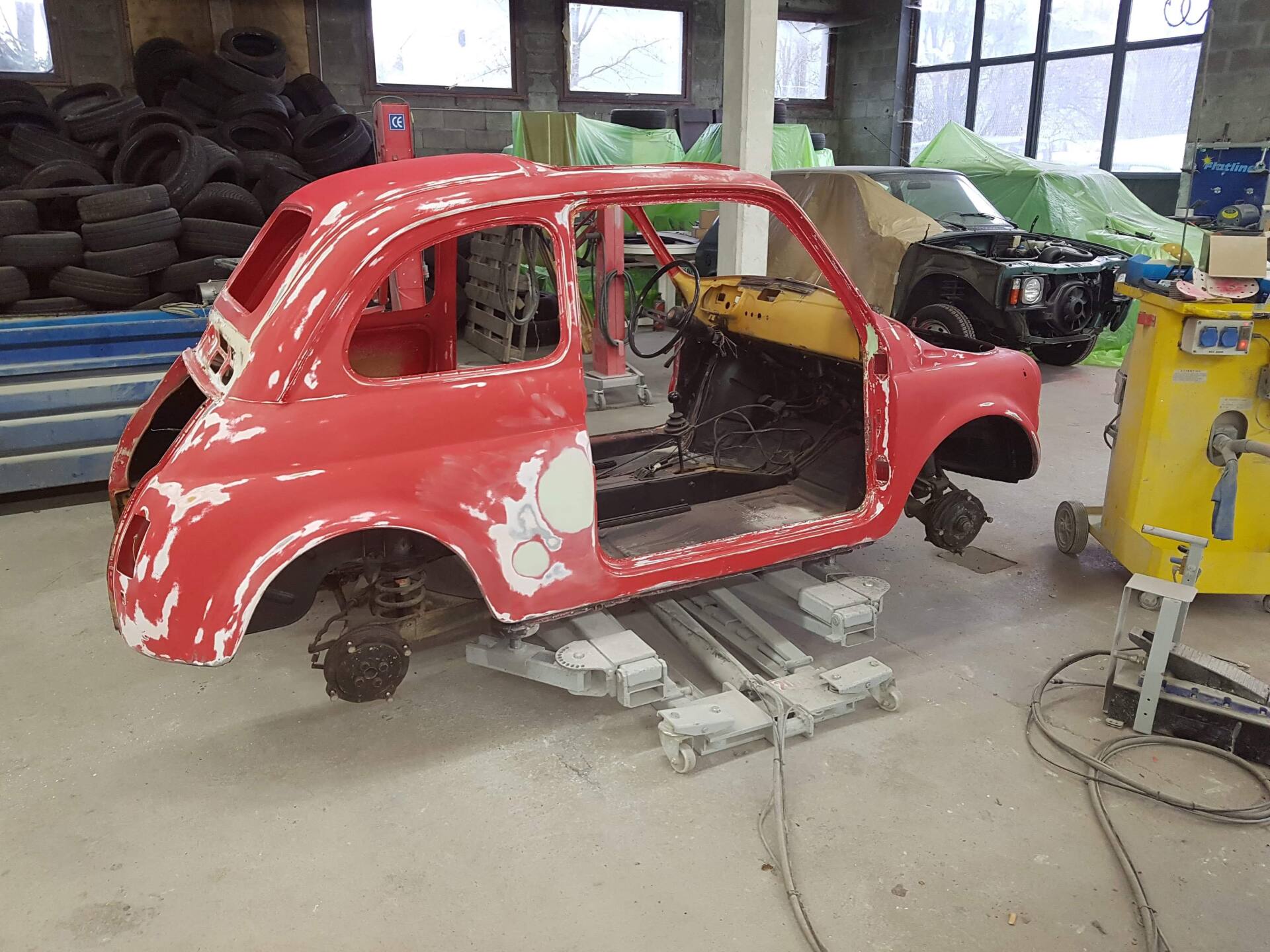 Mastic bosse véhicule