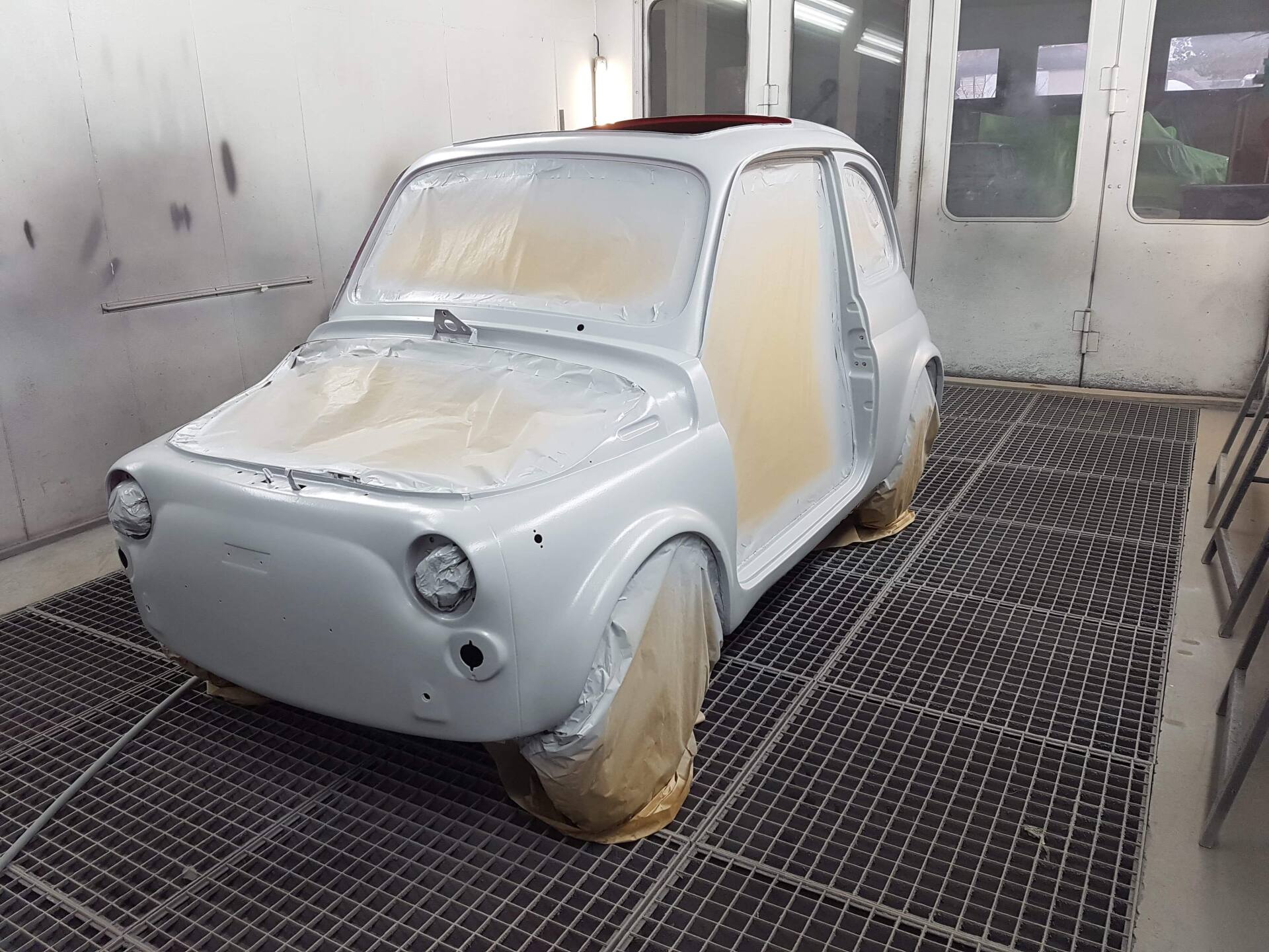 Pré-couche sur carcasse