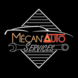Logo Mécan'Auto Services - fond noir