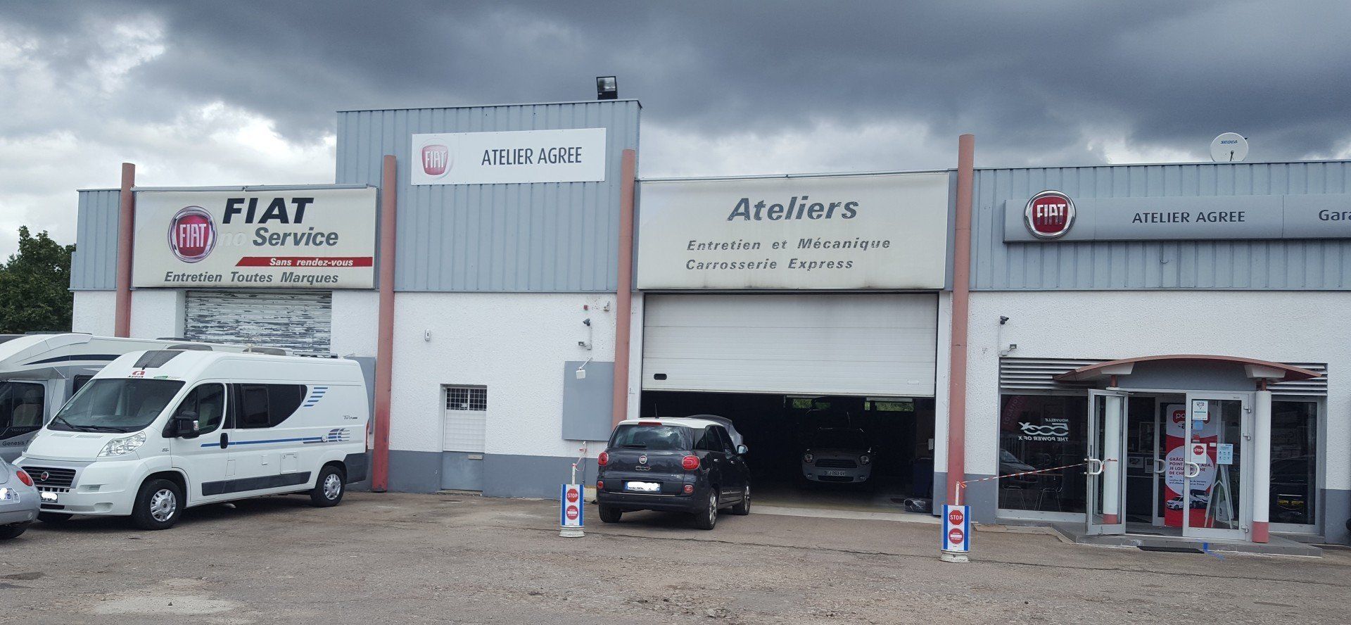 Devanture camping-car